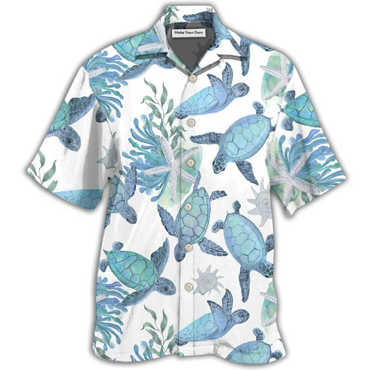 Hawaiian Shirt / Adults / S Turtle Blue Turtle Basic - Hawaiian Shirt - Reefox