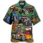 Hawaiian Shirt / Adults / S Car Luxury Retro Vintage Style - Hawaiian Shirt - Reefox