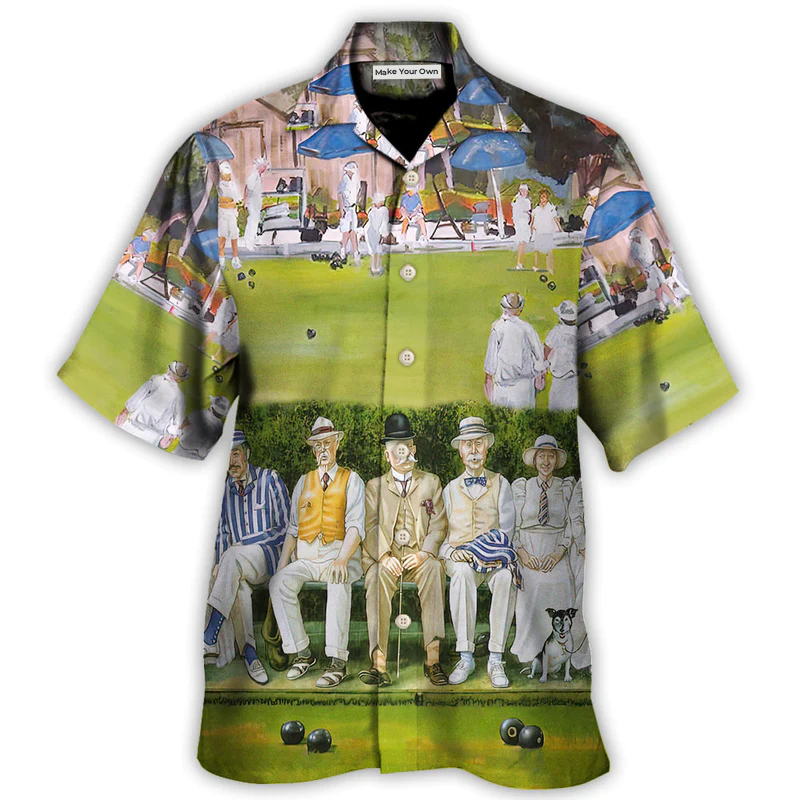 Lawn Bowling This Is My Family - Hawaiian Shirt - Reefox