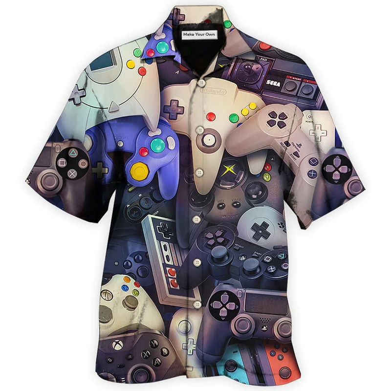 Hawaiian Shirt / Adults / S Game Controllers Choose Your Weapon Gamer - Hawaiian Shirt - Reefox