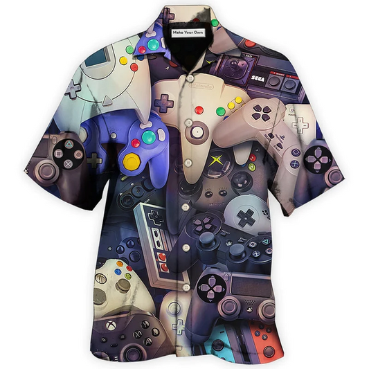 Hawaiian Shirt / Adults / S Game Controllers Choose Your Weapon Gamer - Hawaiian Shirt - Reefox