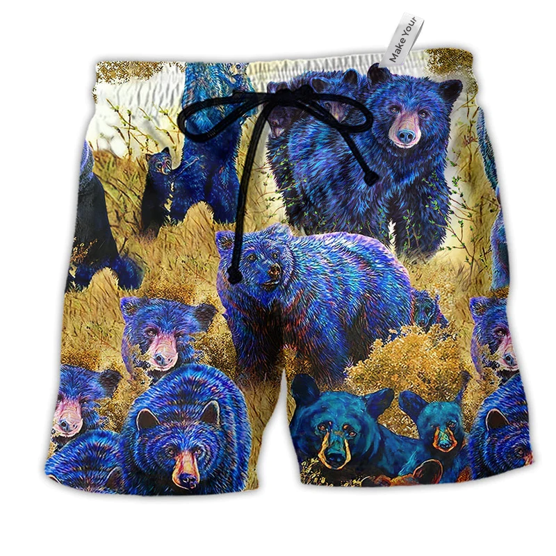 Beach Short / Adults / S Bear Love Animals Love Life - Beach Short Reefox - Owls Matrix LTD