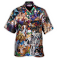 Hawaiian Shirt / Adults / S Dog And Cat Play Yarn Together - Hawaiian Shirt - Reefox
