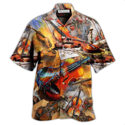 Hawaiian Shirt / Adults / S Violin Music The That Most Human Of All Instruments - Hawaiian Shirt - Reefox