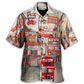Hawaiian Shirt / Adults / S Bus Driver Big Red Party Bus - Hawaiian Shirt - Reefox