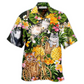 Hawaiian Shirt / Adults / S Cat Lovely And Flowers Garden - Hawaiian Shirt - Reefox
