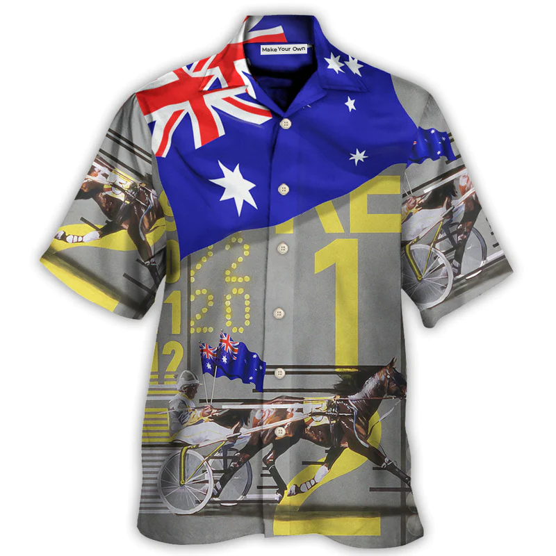 Harness Racing Horse Australia Vibe - Hawaiian Shirt - Reefox