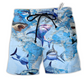 Beach Short / Adults / S Shark The Great White Sharks World - Beach Short Reefox - Owls Matrix LTD