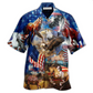 Hawaiian Shirt / Adults / S America Horse Patriotic America - Hawaiian Shirt - Reefox