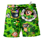 Beach Short / Adults / S Irish Funny Life Lover - Beach Short Reefox - Owls Matrix LTD
