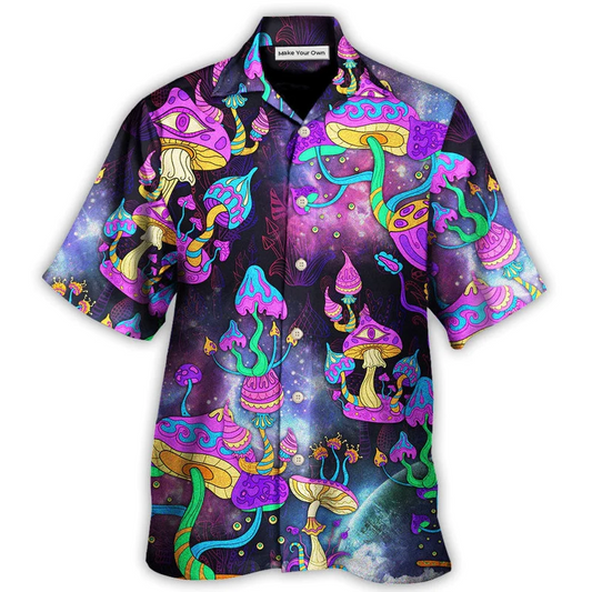 Hawaiian Shirt / Adults / S Hippie Mushroom Hippie Life Lover - Hawaiian Shirt - Reefox