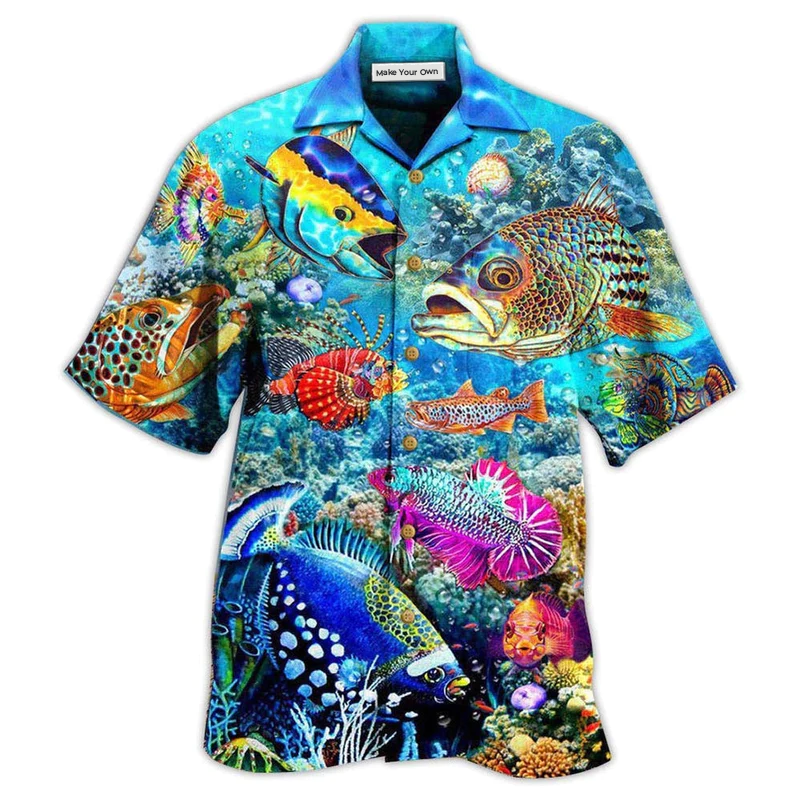 Hawaiian Shirt / Adults / S Ocean The Treasure Under The Waves - Hawaiian Shirt - Reefox