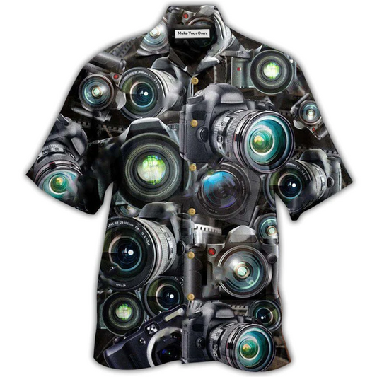 Hawaiian Shirt / Adults / S Camera Look Through Cameras - Hawaiian Shirt - Reefox