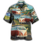 Hawaiian Shirt / Adults / S Hippie Van Life Style Love Beach - Hawaiian Shirt - Reefox