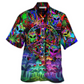 Hawaiian Shirt / Adults / S Hippie Alien Peace Color Stunning - Hawaiian Shirt - Reefox