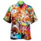Hawaiian Shirt / Adults / S Fox Beautiful Painting Style - Hawaiian Shirt - Reefox