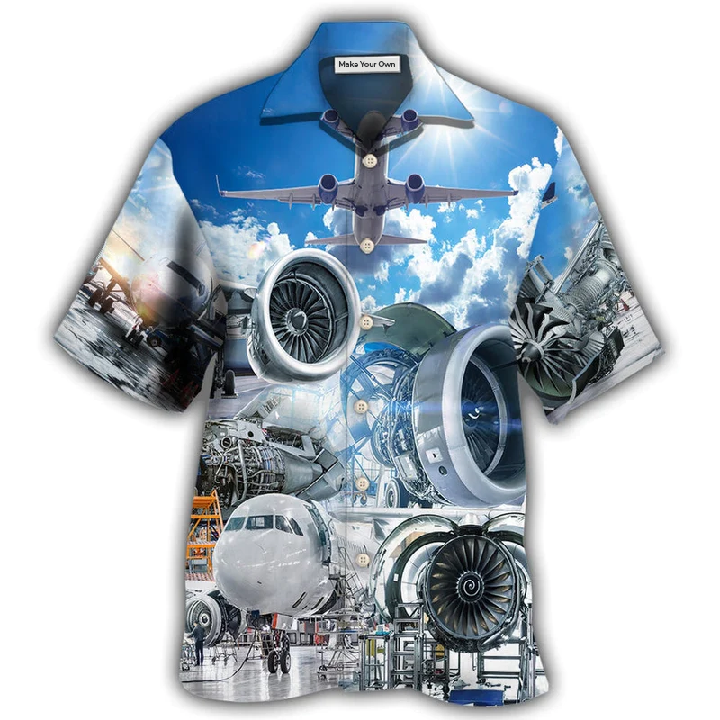 Hawaiian Shirt / Adults / S Engineer Aeronautical Engineering - Hawaiian Shirt - Reefox