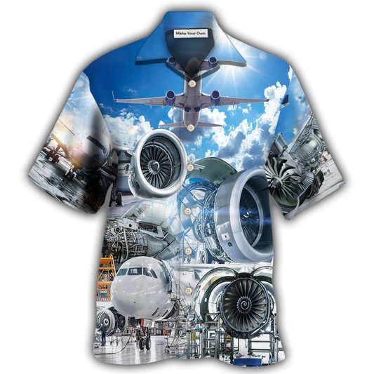 Hawaiian Shirt / Adults / S Engineer Aeronautical Engineering - Hawaiian Shirt - Reefox