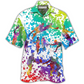 Hawaiian Shirt / Adults / S Rugby Colorful Painting - Hawaiian Shirt - Reefox