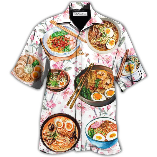 Hawaiian Shirt / Adults / S Food Ramen Delicious Floral Style - Hawaiian Shirt - Reefox