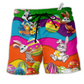 Beach Short / Adults / S Rabbit Easter's day So Bright - Beach Short Reefox - Owls Matrix LTD