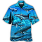Whale Style In Blue Ocean - Hawaiian Shirt - Reefox
