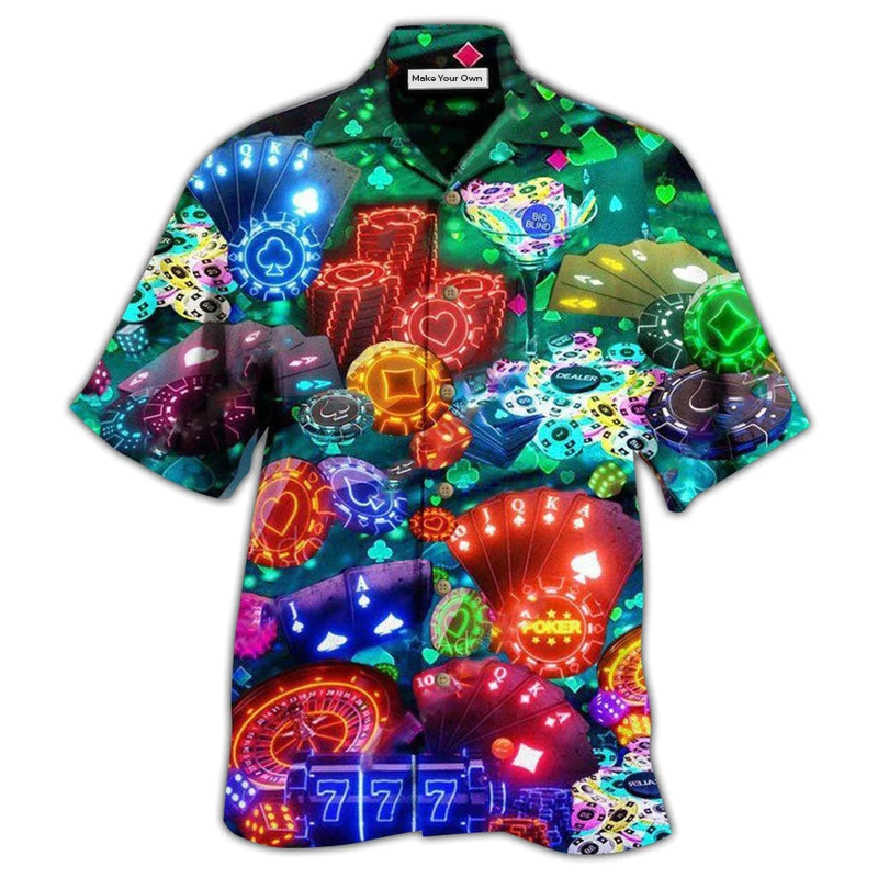 Hawaiian Shirt / Adults / S Gambling Poker Is War Not A Game - Hawaiian Shirt - Reefox