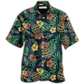 Hawaiian Shirt / Adults / S Tiki Hawaii Tropical Leaf Style - Hawaiian Shirt - Reefox