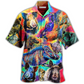 Hawaiian Shirt / Adults / S Boar Colorful Wild Boar In Colorful Background - Hawaiian Shirt - Reefox