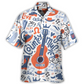 Hawaiian Shirt / Adults / S Guitar Country Music Festival Elements - Hawaiian Shirt - Reefox