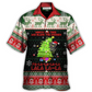 Hawaiian Shirt / Adults / S Cat Wreck The Tree Christmas Tree Light Funny Ugly Style - Hawaiian Shirt - Reefox