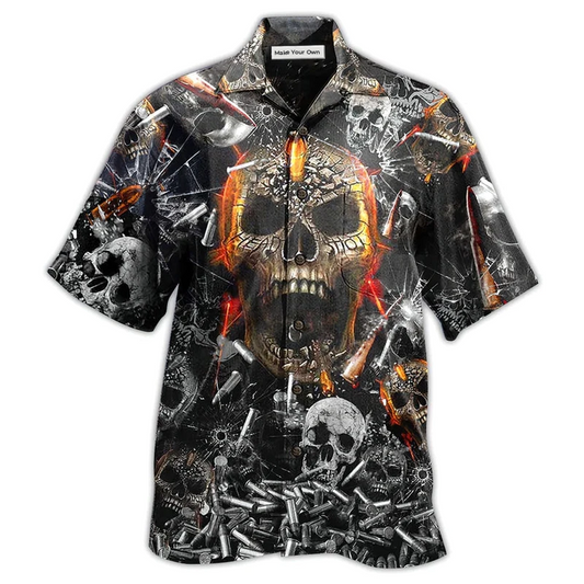 Hawaiian Shirt / Adults / S Skull Oh My Skull - Hawaiian Shirt - Reefox