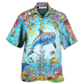 Hawaiian Shirt / Adults / S Dolphin Life In The Beautiful Ocean - Hawaiian Shirt - Reefox