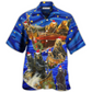 Hawaiian Shirt / Adults / S Bear Floats Boats Merry Christmas - Hawaiian Shirt - Reefox