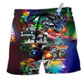 Beach Short / Adults / S Car Merry Christmas Star Light - Beach Short Reefox - Owls Matrix LTD