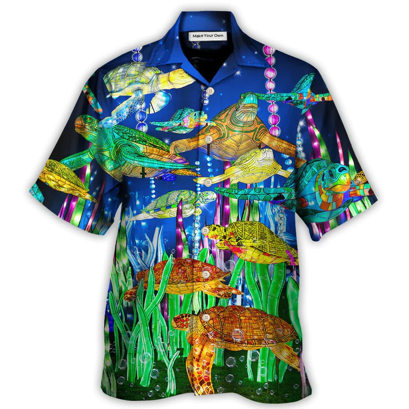 Hawaiian Shirt / Adults / S Turtle Find My Soul Into The Ocean - Hawaiian Shirt - Reefox