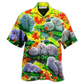 Hawaiian Shirt / Adults / S Owl Love Happy Family - Hawaiian Shirt - Reefox