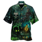 Hawaiian Shirt / Adults / S Skull No Flesh No Brain But Still In Pain Dark Style - Hawaiian Shirt - Reefox