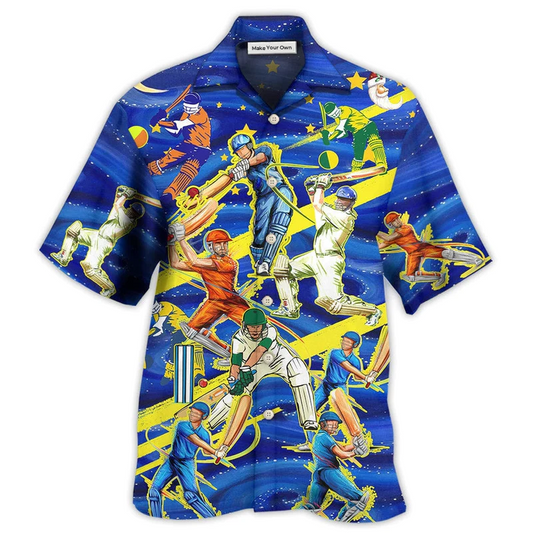 Hawaiian Shirt / Adults / S Cricket Lets Play Cricket - Hawaiian Shirt - Reefox