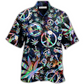 Hawaiian Shirt / Adults / S Hippie Alien Peace Life - Hawaiian Shirt - Reefox