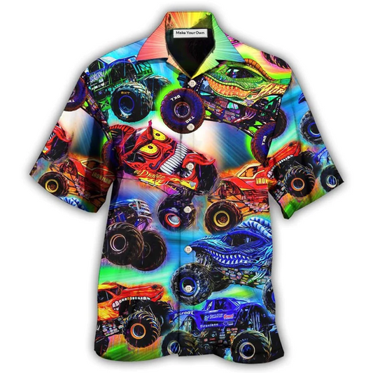 Hawaiian Shirt / Adults / S Truck This Is How I Roll Rainbow - Hawaiian Shirt - Reefox