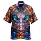 Hawaiian Shirt / Adults / S Owl Awesome Eyes Mysterious - Hawaiian Shirt - Reefox