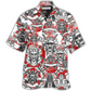Hawaiian Shirt / Adults / S Samurai Japan Red style - Hawaiian shirt - Reefox