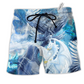 Beach Short / Adults / S Dragon Snow Love Beautiful Life - Beach Short Reefox - Owls Matrix LTD