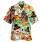 Hawaiian Shirt / Adults / S Pitbull Dog Happy Thanksgiving - Hawaiian Shirt - Reefox