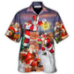 Hawaiian Shirt / Adults / S Christmas Having Fun With Santa Claus Gift For Xmas Art Style - Hawaiian Shirt - Reefox