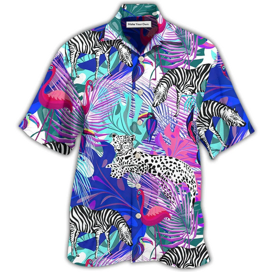 Hawaiian Shirt / Adults / S Animals Tropical Animals Tropical Leaf With Colorful Style - Hawaiian Shirt - Reefox