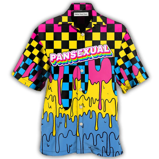Hawaiian Shirt / Adults / S LGBT Pansexual Pop Art - Hawaiian Shirt - Reefox