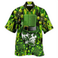 Hawaiian Shirt / Adults / S Irish Skull Enjoys Saint Patricks Day - Hawaiian Shirt - Reefox