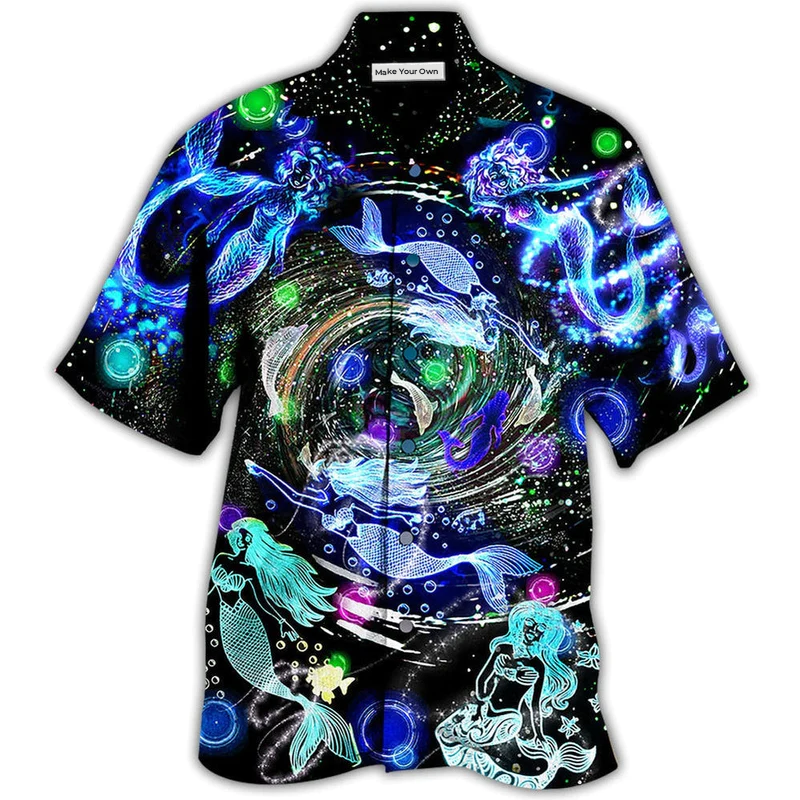 Hawaiian Shirt / Adults / S Mermaid Love Ocean With Lot of Mermaid - Hawaiian Shirt - Reefox